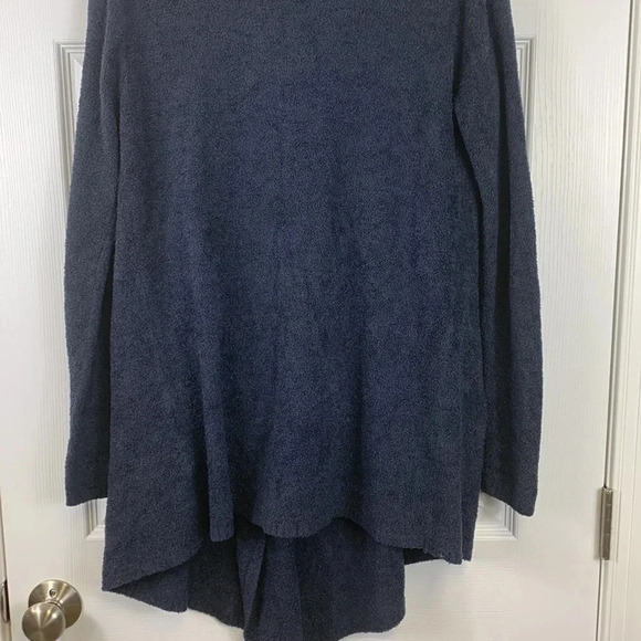 Barefoot dreams navy draped cardigan sz small / medium - Picture 5 of 9